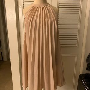 ASOS Blush Pleated Dress
